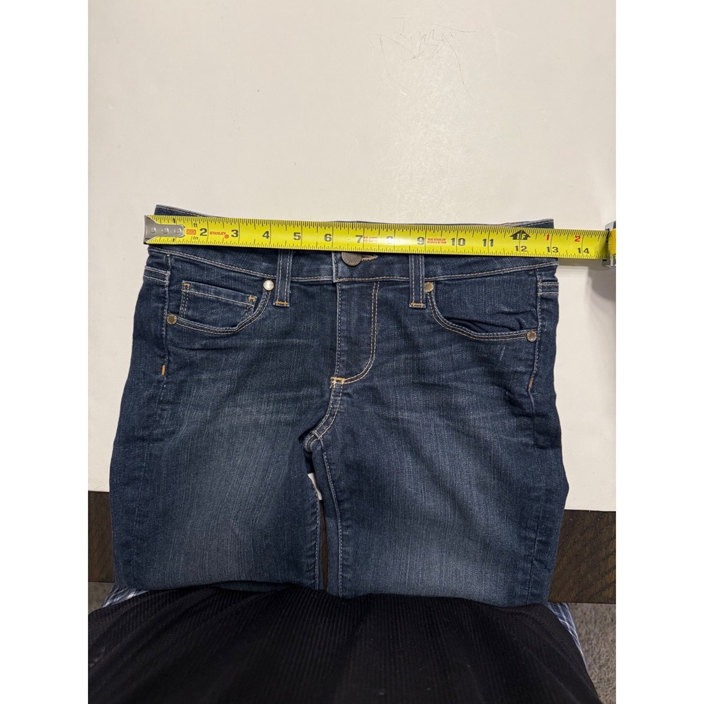 PAIGE Kylie Crop Sedona Straight Leg Jeans Dark Wash Size 24 W1276 - Picture 6 of 9